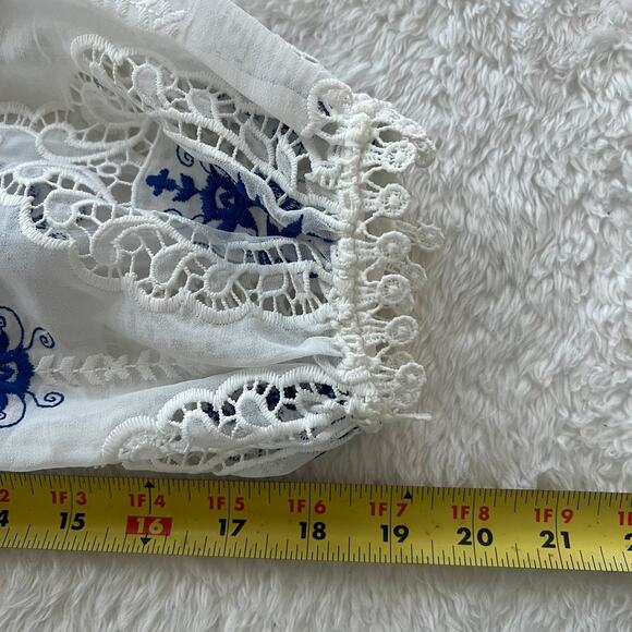 Endless Rose Women’s Long Sleeve Embroidered Lace Blouse Top Size Large Fairy - Picture 6 of 7